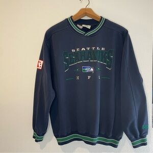 Seattle Seahawks Men’s Size XL 90s Lee Sports NFL Navy Sweatshirt